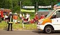 Schwerer Unfall mit Reisebus Lohmar Donrather Dreieck P065